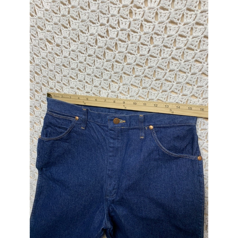 Wrangler High Rise Cowboy Cut Jeans - Dark Blue - Picture 8 of 12